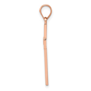 14k Rose Gold Cross Pendant K4977