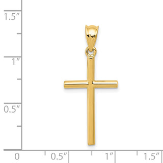 14k Yellow Gold Cross Pendant K4987