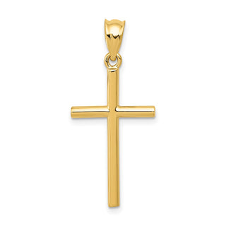 14k Yellow Gold Cross Pendant K4987