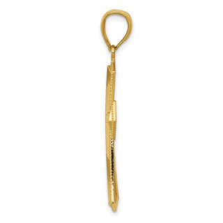 14k Yellow Gold Passion Cross Pendant K5028