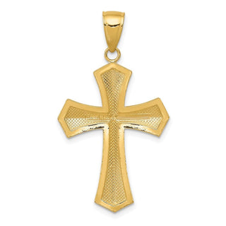 14k Yellow Gold Passion Cross Pendant K5028