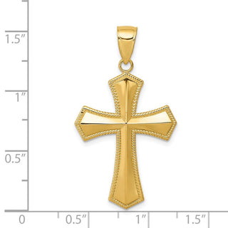 14k Yellow Gold Passion Cross Pendant K5028