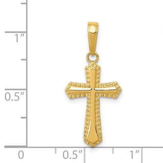 14k Yellow Gold Passion Cross Pendant K5046