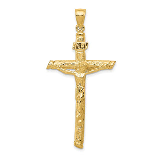 14k Yellow Gold Inri Crucifix Pendant K5061