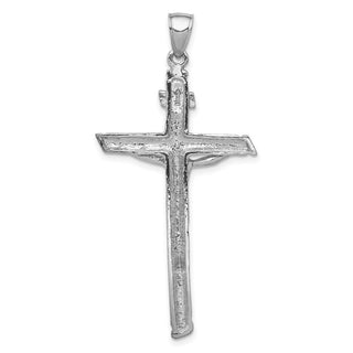 14k White Gold INRI Crucifix Pendant K5061W