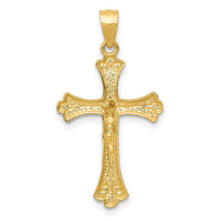 14k Yellow Gold Crucifix Pendant K5075