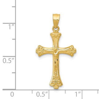 14k Yellow Gold Crucifix Pendant K5075