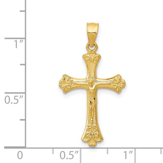14k Yellow Gold Crucifix Pendant K5075