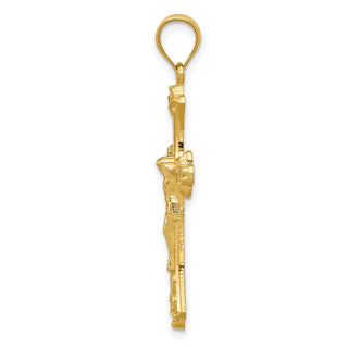 14k Yellow Gold Crucifix Pendant K5076