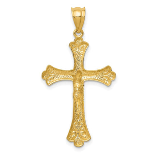 14k Yellow Gold Crucifix Pendant K5076