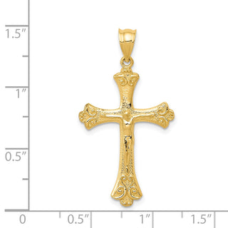 14k Yellow Gold Crucifix Pendant K5076