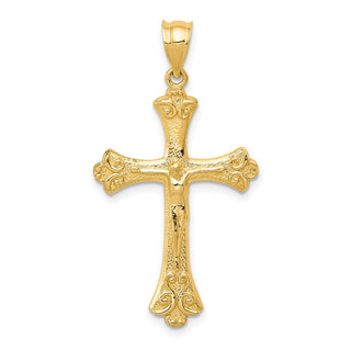 14k Yellow Gold Crucifix Pendant K5076