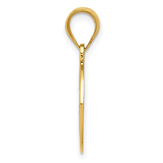 14k Yellow Gold Reversible Cross and 1st Holy Communion Charm