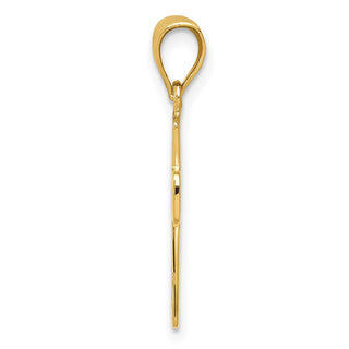 14k Yellow Gold First Holy Communion Cross Pendant