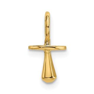 14k Yellow Gold Polished 3-D Pacifier Pendant