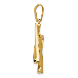 14k Yellow Gold Star Of David Pendant K542