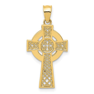 14k Yellow Gold Celtic Cross Pendant K5514