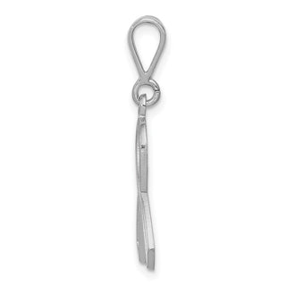 14k White Gold Awareness Pendant K579