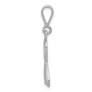 14k White Gold Awareness Pendant K579