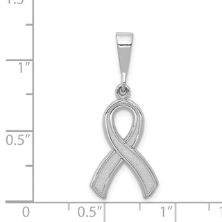 14k White Gold Awareness Pendant K579