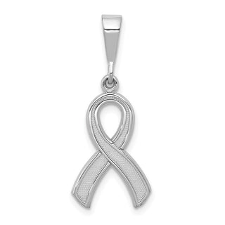 14k White Gold Awareness Pendant K579