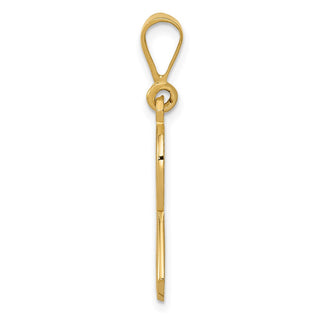 14k Yellow Gold Awareness Pendant K580