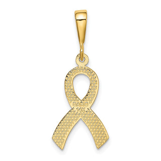 14k Yellow Gold Awareness Pendant K580