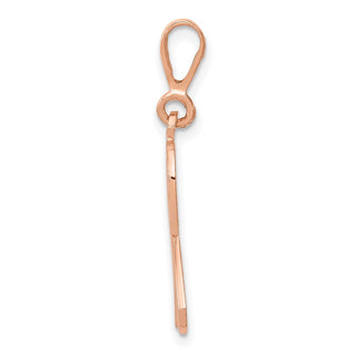 14k Rose Gold Awareness Pendant K581