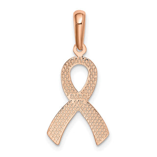 14k Rose Gold Awareness Pendant K581