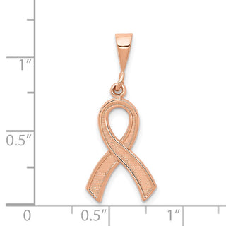 14k Rose Gold Awareness Pendant K581