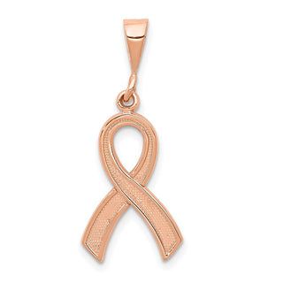14k Rose Gold Awareness Pendant K581