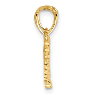 14k Yellow Gold Polished Break Apart Angel Wings Pendant