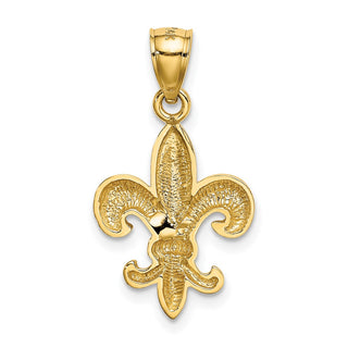 14k Yellow Gold Polished Fleur De Lis Pendant K5941