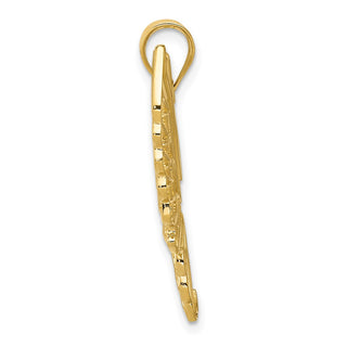 14k Yellow Gold Polished Butterfly Pendant K5986