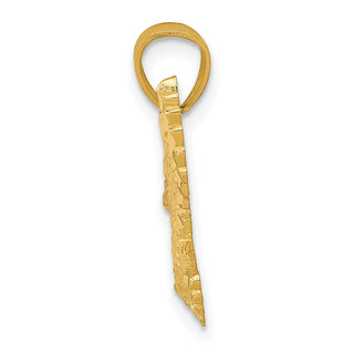 14k Yellow Gold Diamond-cut Eagle Pendant K6000
