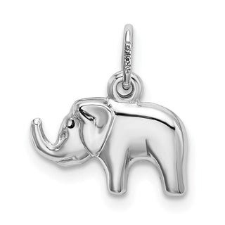 14k White Gold Elephant Charm K6013