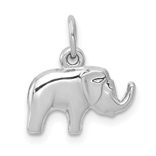 14k White Gold Elephant Charm K6013