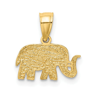 14k Yellow Gold Polished Elephant Pendant K6014