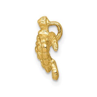 14k Yellow Gold Polished Small Sea Turtle Slide