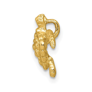 14k Yellow Gold Polished Small Sea Turtle Slide