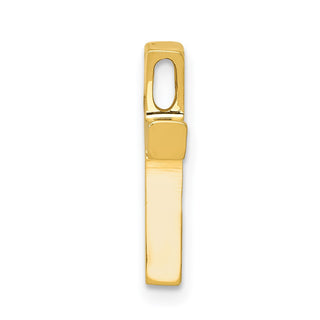 14k Yellow Gold Polished Cross Slide Pendant