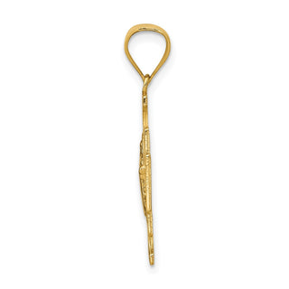 14k Yellow Gold San Benito 2-Sided Cross Pendant - 19 x 19mm, Polished