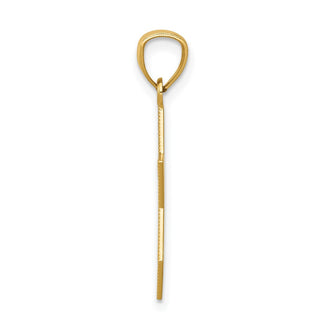 14k Yellow Gold and Rhodium Star Of David with Chai Pendant