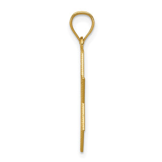 14k Yellow Gold Diamond-Cut Polished Star Of David Pendant