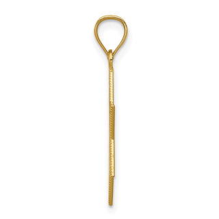 14k Yellow Gold Diamond-Cut Polished Star Of David Pendant