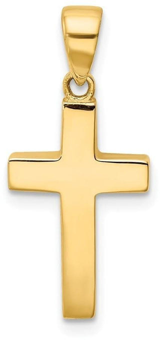 14k Yellow Gold Cross Pendant K6406