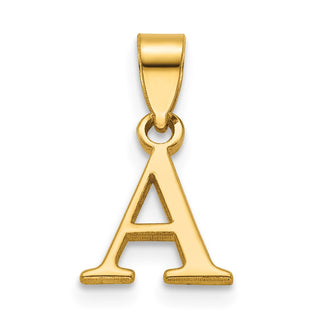 14k Yellow Gold Polished Letter A Initial Pendant K6423A