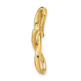 14k Yellow Gold Polished Letter G Initial Slide