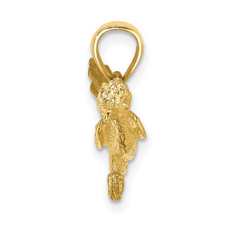 14k Yellow Gold 3-D Road Runner Pendant