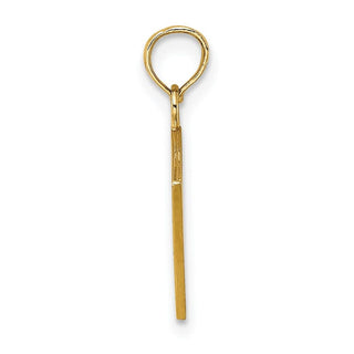 14k Yellow Gold Enamel Jack Of Clubs and Ace Of Hearts Cards Pendant